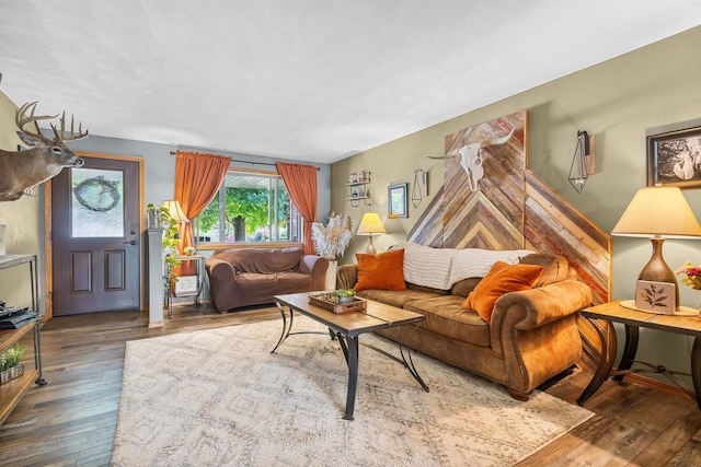 3610 N Terri Ln, Appleton, WI 54914 - living room with hardwood / wood-style flooring