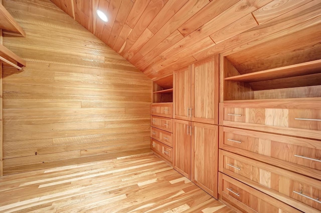 3857 Lake Lucerne Dr, Crandon, WI 54520 - spacious closet with vaulted ceiling and light wood-style flooring