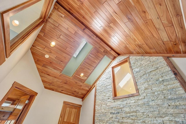 3857 Lake Lucerne Dr, Crandon, WI 54520 - detailed view of wooden ceiling