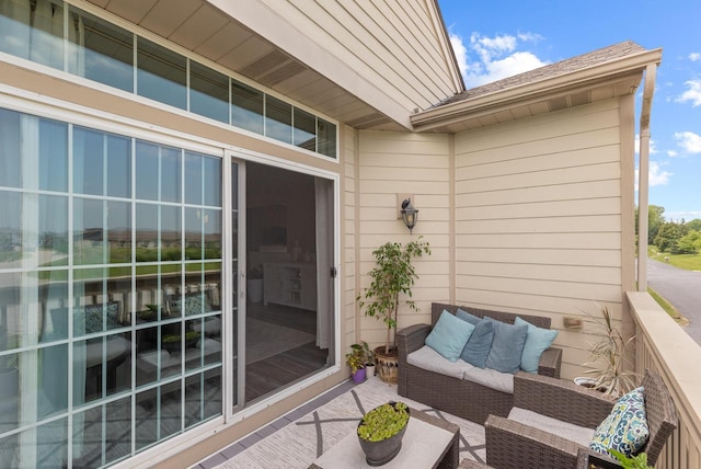 2639 W Honadel Blvd, Oak Creek, WI 53154 - balcony with an outdoor hangout area