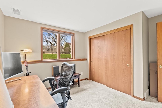 7338 Blue Maple Trl, Madison, WI 53719 - office area with carpet and baseboards