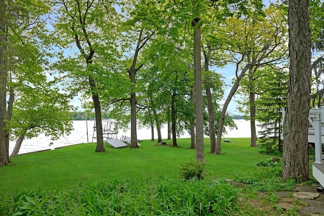 W347N6122 Rd I, Oconomowoc, WI 53066 - view of green lawn featuring a water view