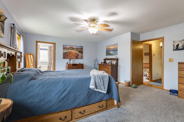 1207 Lark St, Merrill, WI 54452 - carpeted bedroom featuring ceiling fan and baseboards