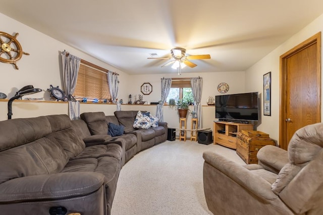 1207 Lark St, Merrill, WI 54452 - carpeted living area with ceiling fan