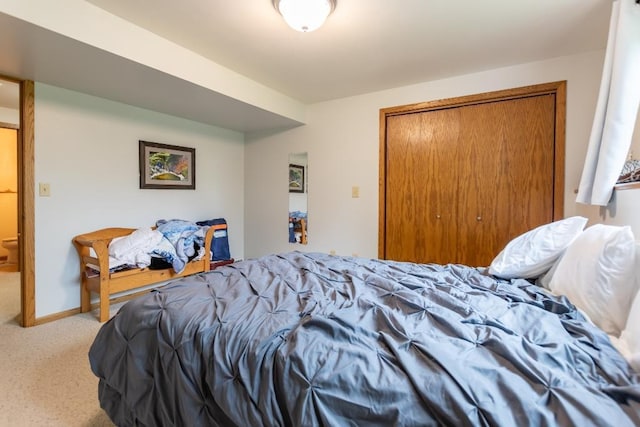 1207 Lark St, Merrill, WI 54452 - bedroom featuring carpet floors, a closet, and baseboards