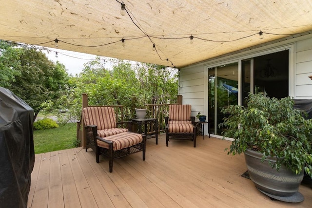 1207 Lark St, Merrill, WI 54452 - wooden deck featuring area for grilling