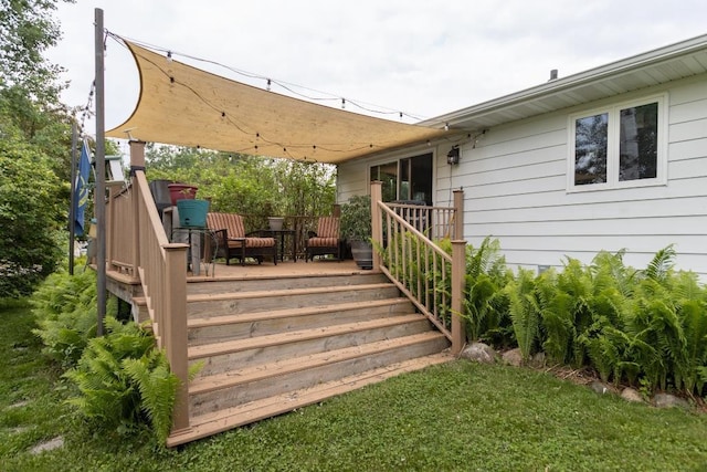 1207 Lark St, Merrill, WI 54452 - view of deck