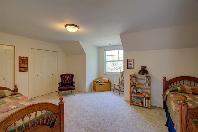 101 Everglade Dr, Madison, WI 53717 - bedroom with carpet floors, lofted ceiling, and multiple closets