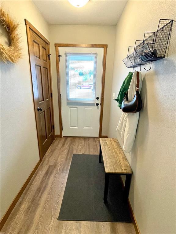 4010 Nicholas Dr, Menomonie, WI 54751 - entryway featuring wood finished floors and baseboards