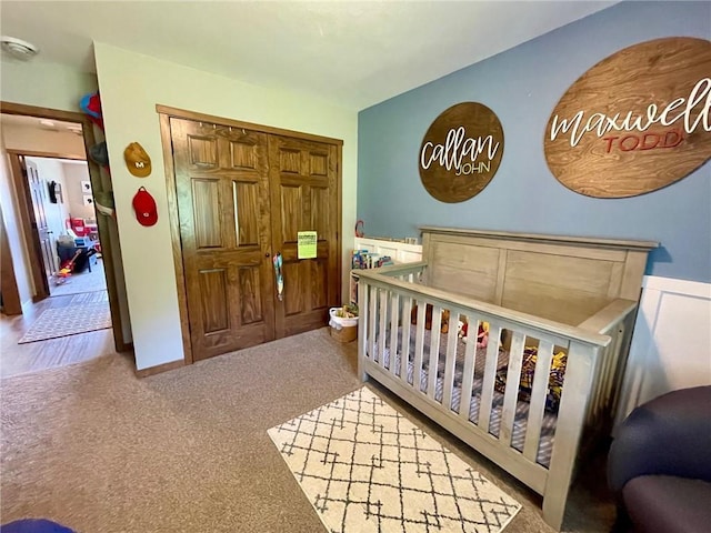 4010 Nicholas Dr, Menomonie, WI 54751 - bedroom with carpet flooring and a closet