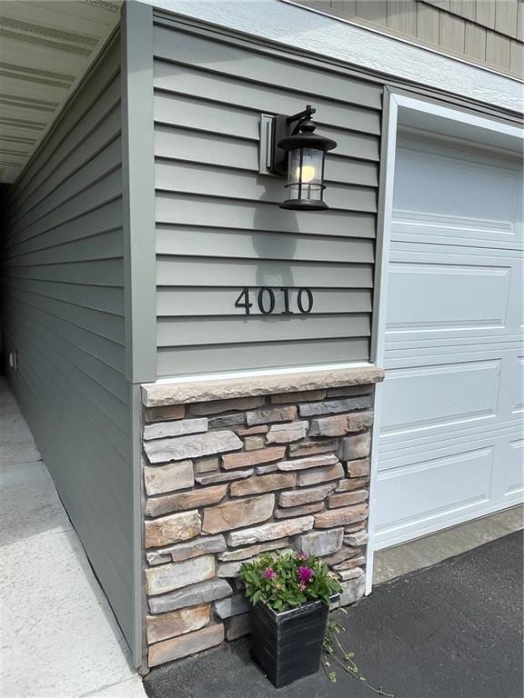 4010 Nicholas Dr, Menomonie, WI 54751 - exterior view of stone siding