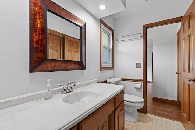 1615 Hickory St, South Milwaukee, WI 53172 - bathroom featuring vanity and recessed lighting