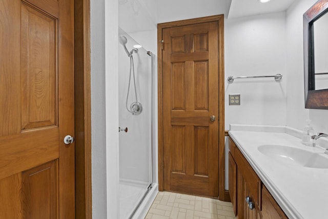 1615 Hickory St, South Milwaukee, WI 53172 - bathroom featuring a stall shower and vanity