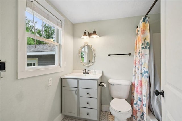 2256 40th Ave Unit X, Osceola, WI 54020 - full bathroom featuring vanity, tile patterned floors, and shower / bathtub combination with curtain