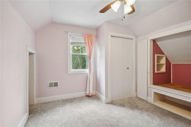 2256 40th Ave Unit X, Osceola, WI 54020 - bonus room with lofted ceiling, carpet floors, and ceiling fan