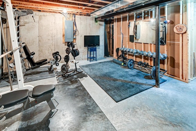 4399 Eagle Ridge Ln, Windsor, WI 53598 - workout room with electric panel