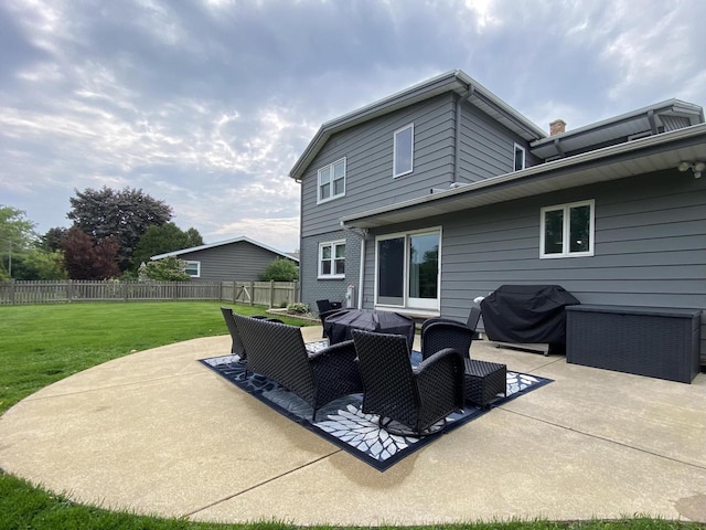 540 W Manor Cir, Bayside, WI 53217 - view of patio with grilling area and outdoor lounge area