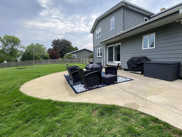 540 W Manor Cir, Bayside, WI 53217 - view of patio / terrace featuring area for grilling