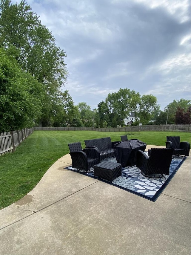 540 W Manor Cir, Bayside, WI 53217 - fenced backyard featuring a patio area