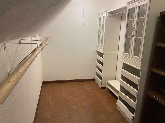 352 N Harrison St, Lancaster, WI 53813 - walk in closet featuring dark floors