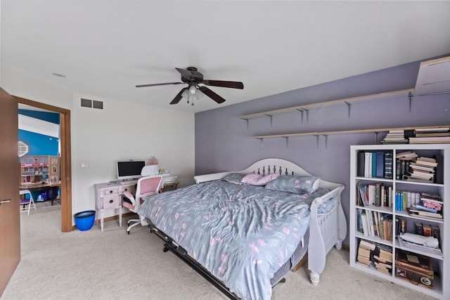 104 Chapel Hill Dr, Johnson Creek, WI 53038 - bedroom with carpet flooring and a ceiling fan