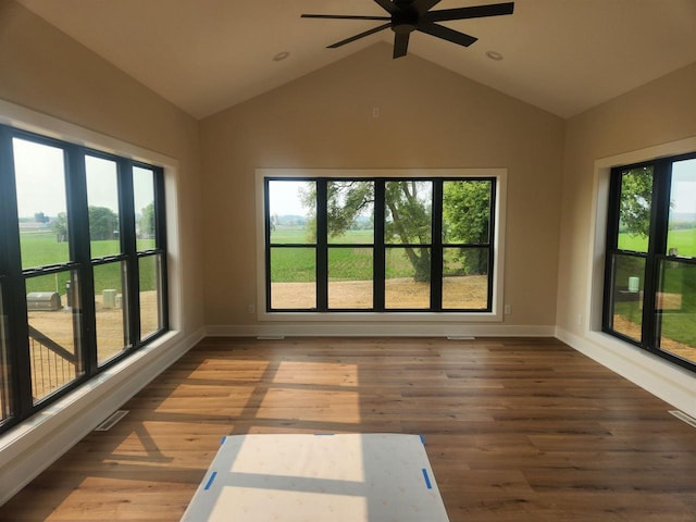 1100 Moll Dr, Waunakee, WI 53597 - unfurnished sunroom with vaulted ceiling