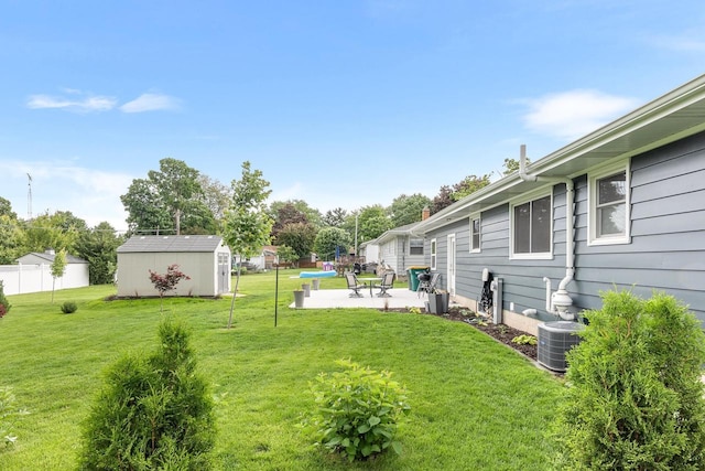 30 Highland Ave, Ripon, WI 54971 - view of green lawn featuring a patio and central AC unit