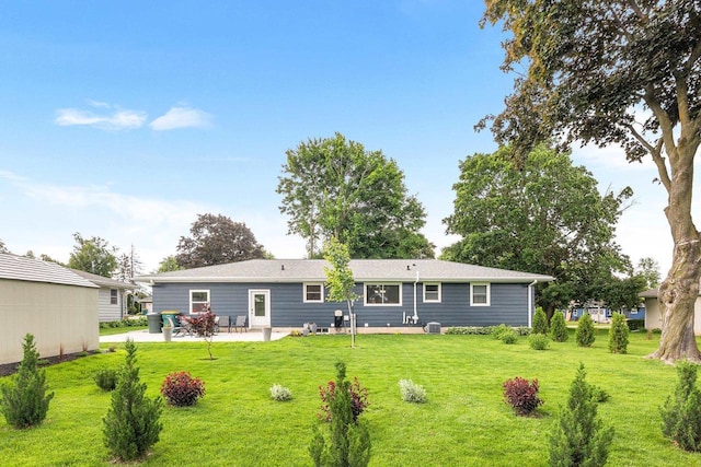 30 Highland Ave, Ripon, WI 54971 - rear view of property with a patio and a yard