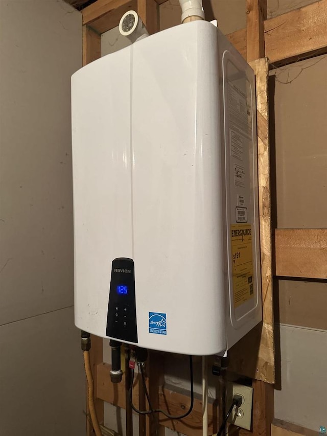 58875 Roy Anderson Rd, Mason, WI 54856 - utilities featuring tankless water heater