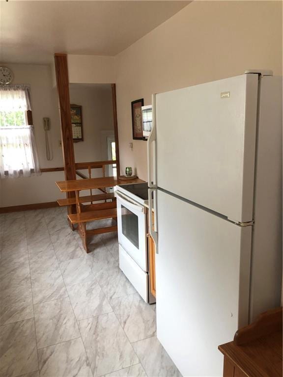 1114 Newman St, Bloomer, WI 54724 - kitchen featuring white appliances