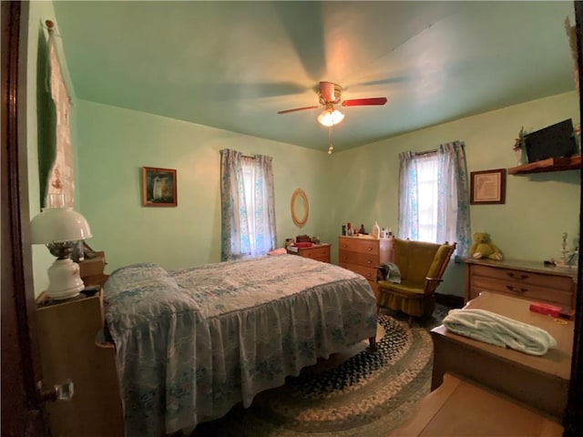 1114 Newman St, Bloomer, WI 54724 - bedroom with a ceiling fan