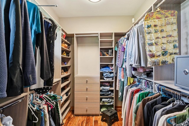 7965 Westhill Cir, Verona, WI 53593 - walk in closet with wood finished floors