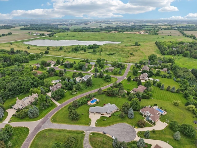 7965 Westhill Cir, Verona, WI 53593 - overview of rural landscape featuring a large body of water