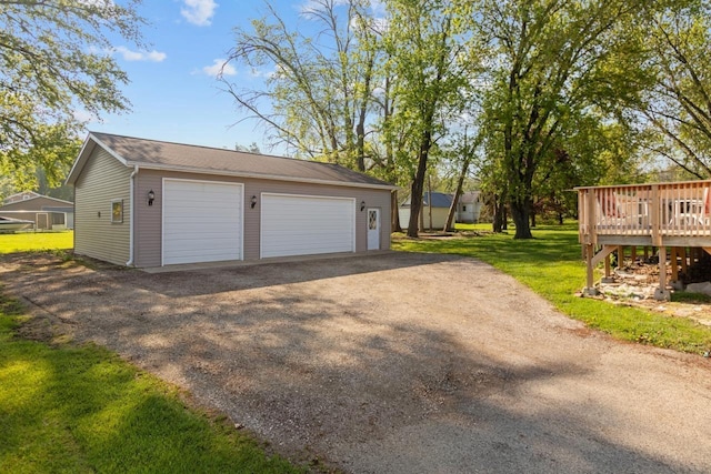 227 Cedar St, Ripon, WI 54971 - view of detached garage