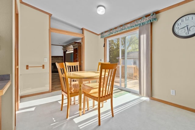 227 Cedar St, Ripon, WI 54971 - dining room with ornamental molding and baseboards