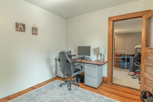 1600 15th Ave, Monroe, WI 53566 - home office featuring light wood finished floors
