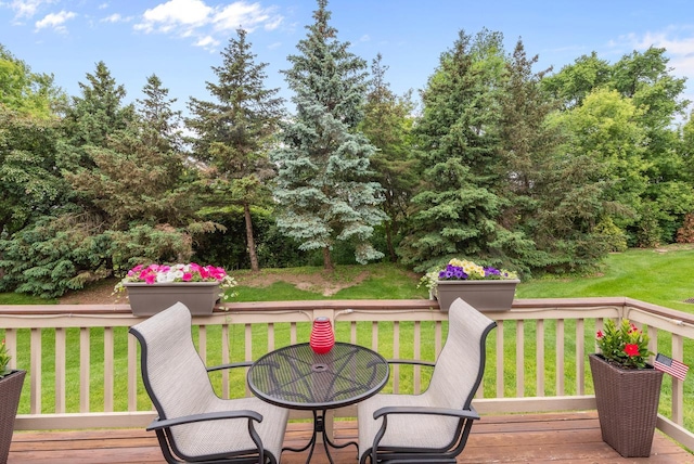 1300 Hidden Fields Dr, West Bend, WI 53095 - deck with a lawn