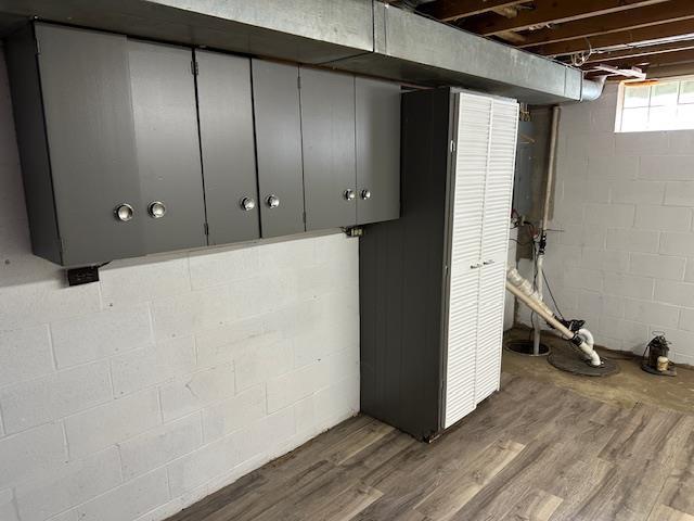 420 Jackson St, Waupun, WI 53963 - basement with wood finished floors