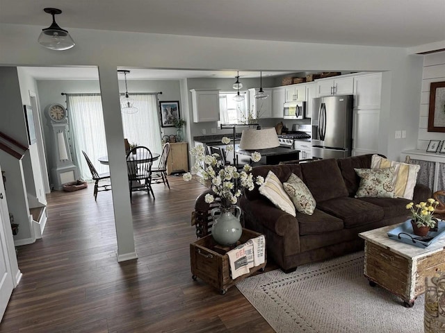 342 E Chapel Royal Dr, Verona, WI 53593 - living area with dark wood-type flooring
