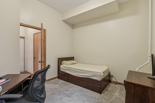 34116 Valley Dr, Burlington, WI 53105 - carpeted bedroom with baseboards and a desk
