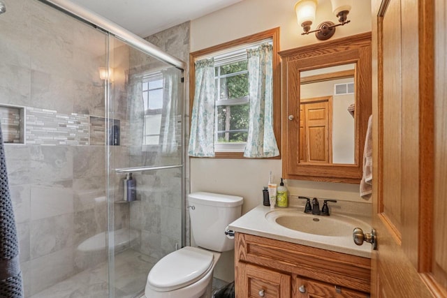34116 Valley Dr, Burlington, WI 53105 - bathroom featuring vanity and a shower stall