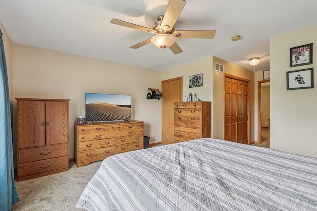 34116 Valley Dr, Burlington, WI 53105 - carpeted bedroom featuring ceiling fan