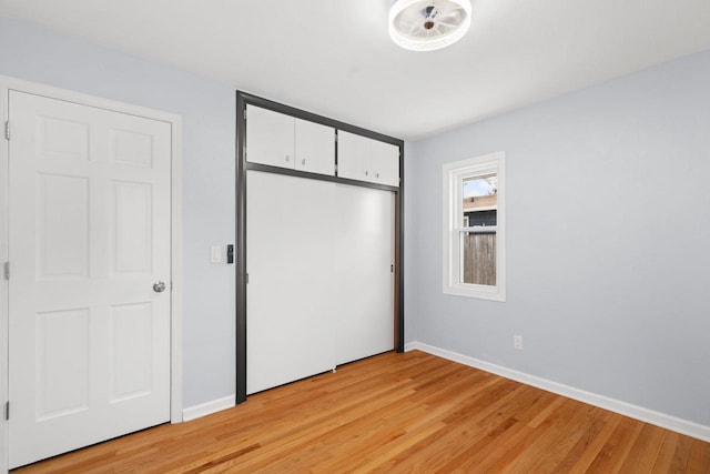 2711 Hyacinth Ave, Janesville, WI 53545 - unfurnished bedroom with light wood finished floors and a closet