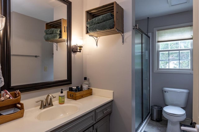 11 Meadowbrook Ct, Appleton, WI 54914 - bathroom with vanity and a shower stall