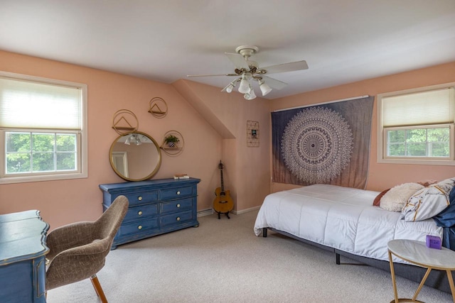 11 Meadowbrook Ct, Appleton, WI 54914 - bedroom featuring multiple windows, carpet floors, and a ceiling fan