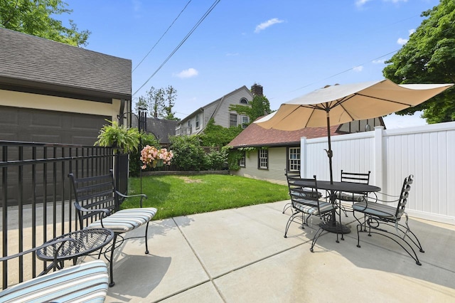6223 W Wisconsin Ave, Wauwatosa, WI 53213 - view of patio featuring outdoor dining space