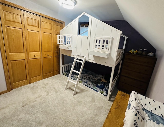 341 Grove St, Lake Mills, WI 53551 - bedroom with lofted ceiling and carpet