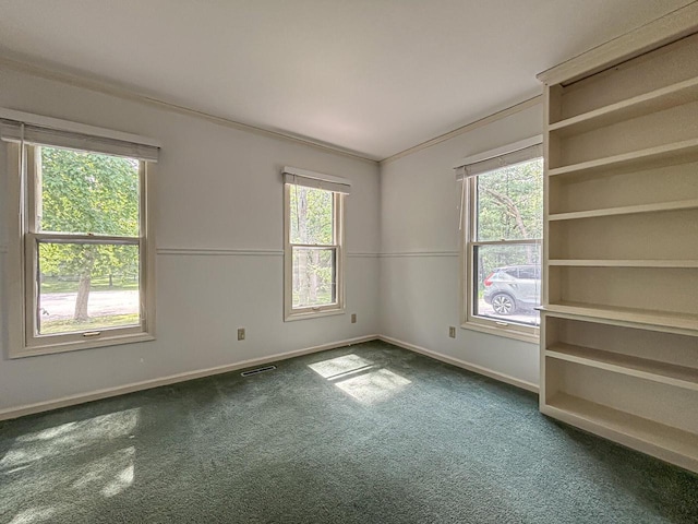 417 Anglesey Rd, Wales, WI 53183 - unfurnished room with carpet floors and crown molding