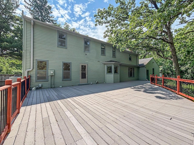 417 Anglesey Rd, Wales, WI 53183 - view of wooden deck