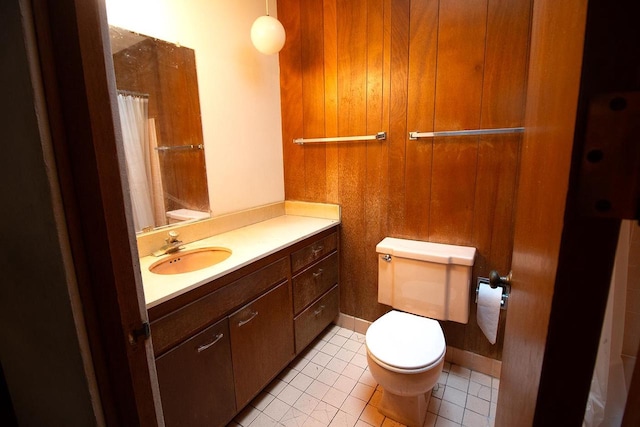 6202 Piping Rock Rd, Madison, WI 53711 - full bath featuring vanity, tile patterned flooring, and a shower with curtain